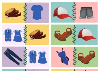 Clothes Dominoes Game With Images